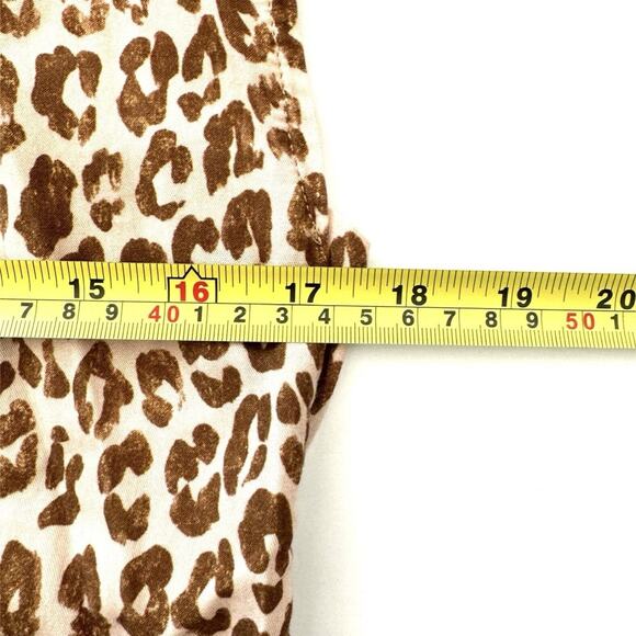 Anthropologie Pilcro Zahar Leopard Print V Neck Casual Tunic Dress - Picture 7 of 12